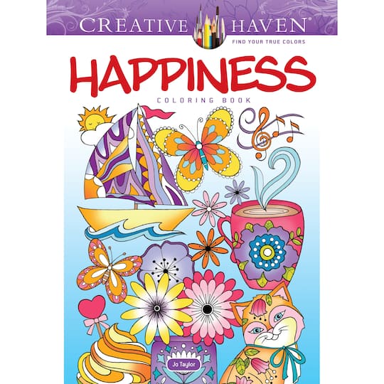Dover Publications Creative Haven: Happiness Book